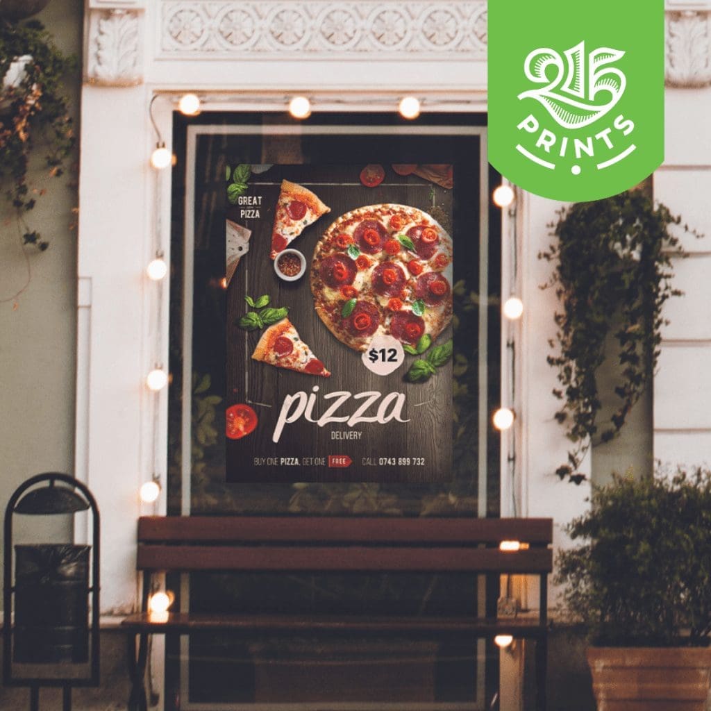 Pizza place Restaurant Window Decals