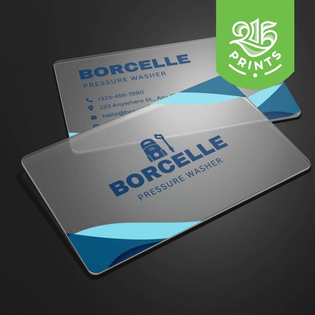 clear plastic cards