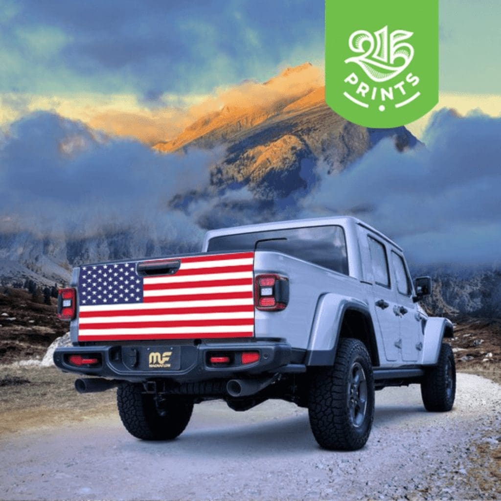 american flag tailgate