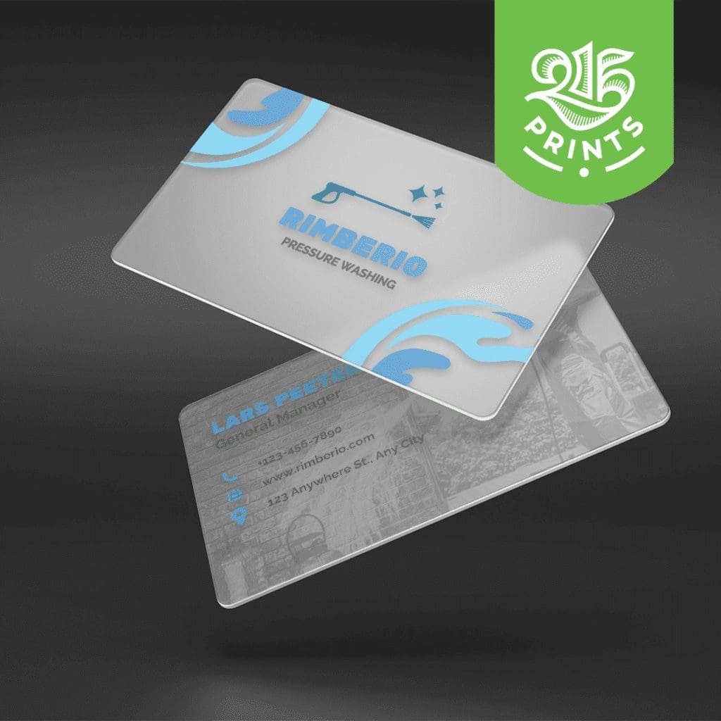 clear plastic cards