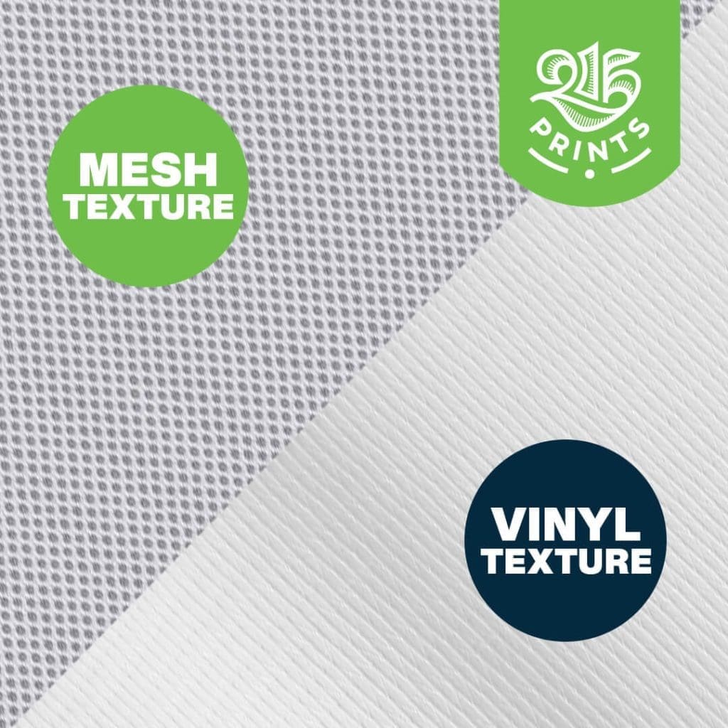 mesh and vinyl comparison