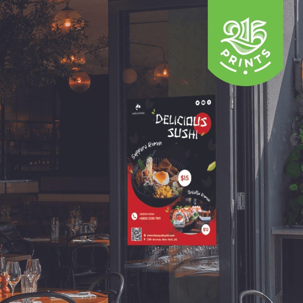 Restaurant Window Decals for Sushi