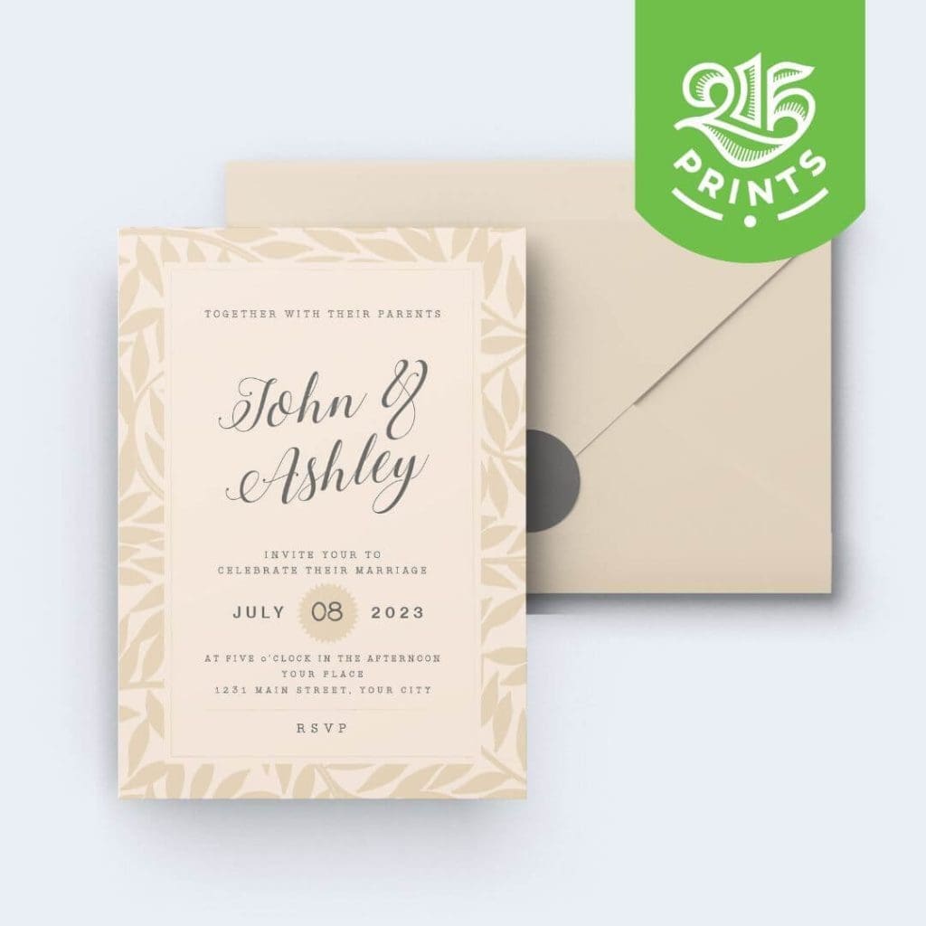 2023 Wedding Invitation Trends modern chic