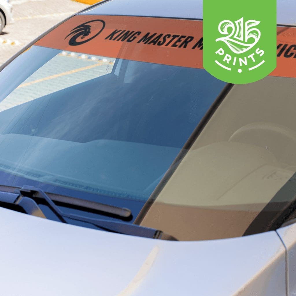 windshield banner decals