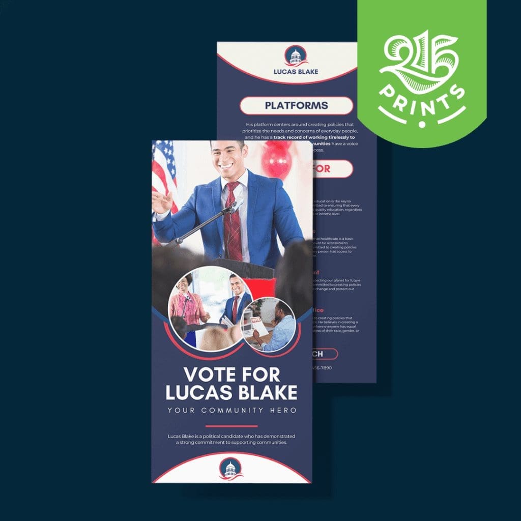 political palm cards